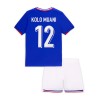 Maglia ufficiale Francia Kolo Muani 12 Casa Euro 2024 per Bambino